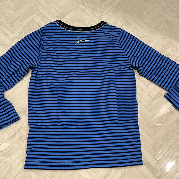 Joules long sleeve blue stripe tee shirt, size 6 kids - Picture 5 of 5